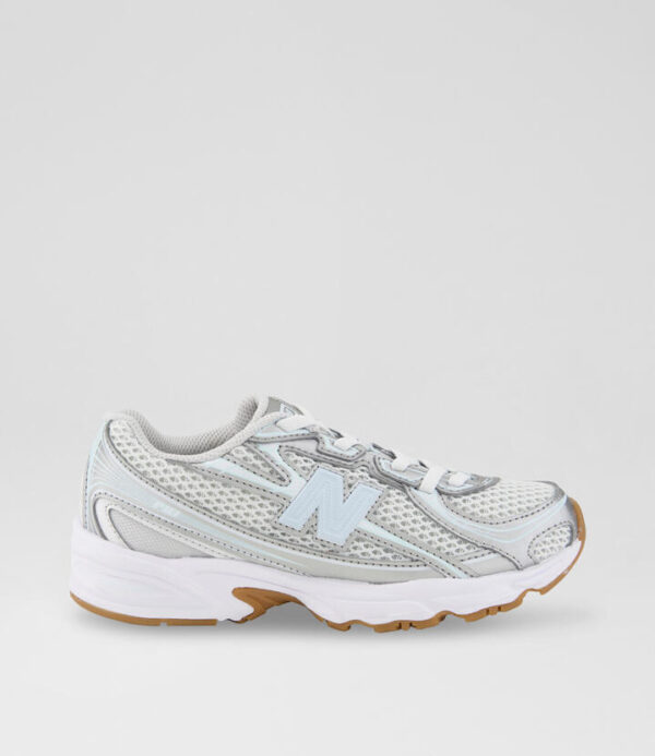 740 Junior Grey Blue Mesh Sneakers