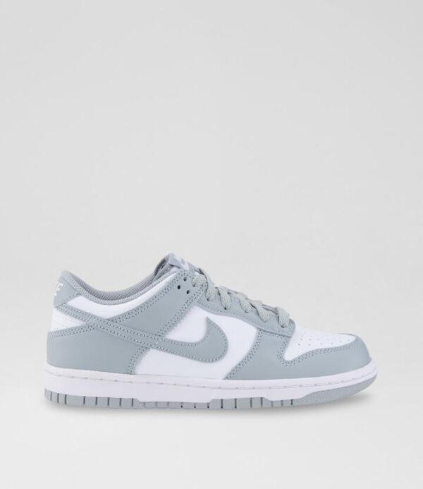 Dunk Low Youth White Grey Leather Sneakers