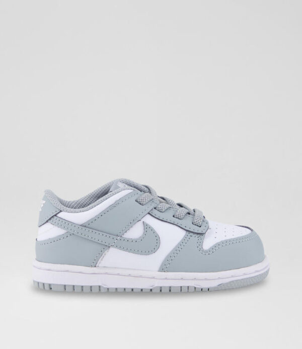 Dunk Low Toddler White Grey Leather Sneakers