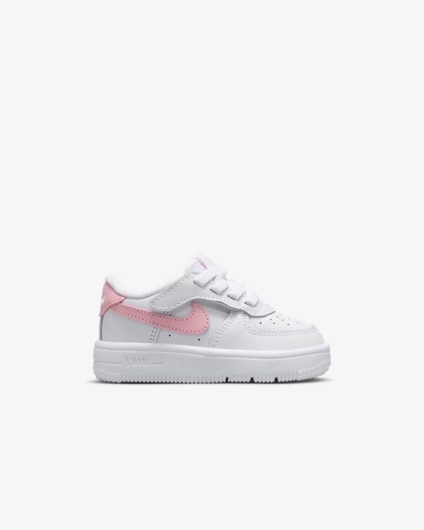 Air Force 1 Easy On Toddler White Pink Leather Sneakers