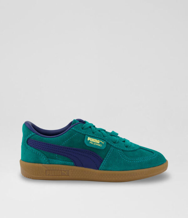 Palermo Junior Green Blue Mesh Sneakers