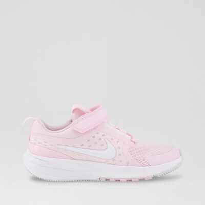 Star Runner 5 Junior Pink White Fabric Sneakers