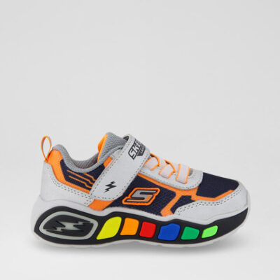 Play Scene Toddler Silver Black Fabric Sneakers
