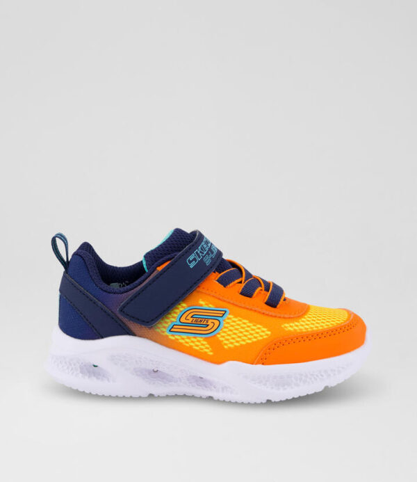 Meteor Toddler Navy Orange Fabric Sneakers