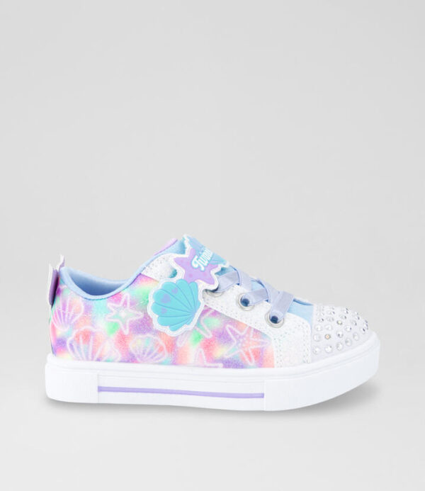 Twinkle Sparks Toddler White Multi Mesh Sneakers