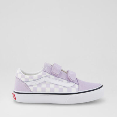 Old Skool Checker Junior Lilac Fabric Sneakers