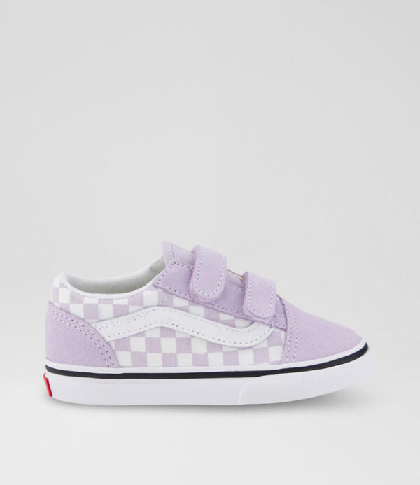Old Skool Checker Toddler Lilac Fabric Sneakers