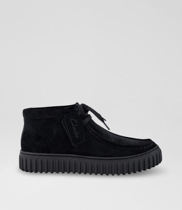 Tor Hill Junior Black Suede Ankle Boots