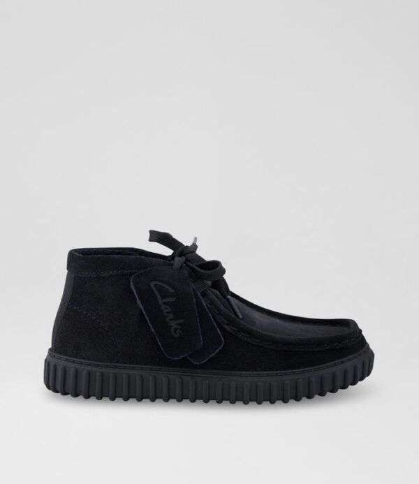 Tor Hill Toddler Black Suede Ankle Boots
