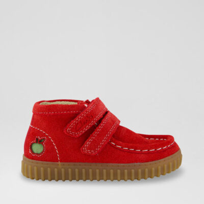 Tor Hill Easy On Toddler Red Suede Ankle Boots