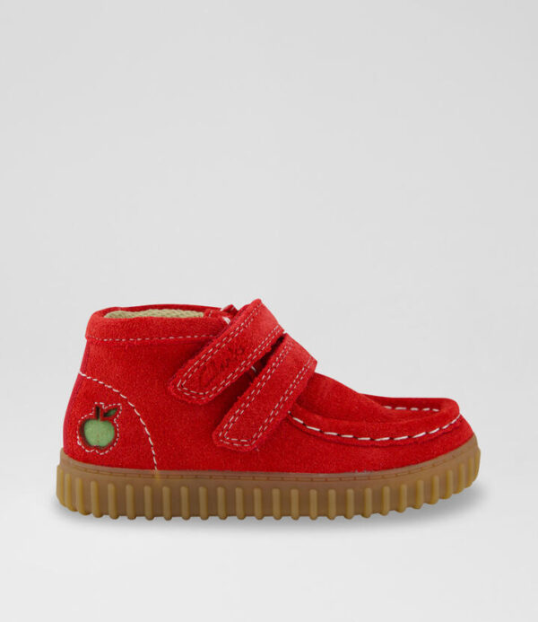 Tor Hill Easy On Toddler Red Suede Ankle Boots