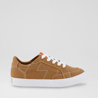 Coast Junior Tan Canvas Sneakers