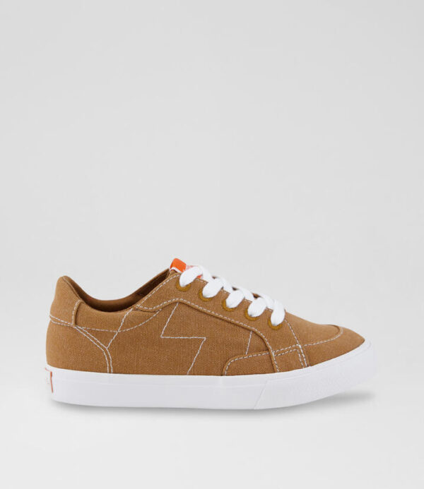 Coast Junior Tan Canvas Sneakers