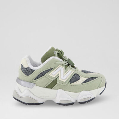 9060 Toddler Garter Snake Green Fabric Sneakers