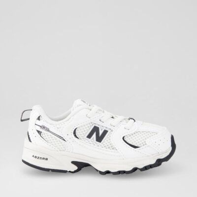 530 Toddler White Fabric Sneakers