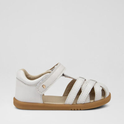 Iw Cross Jump Toddler White Leather Flat Shoes