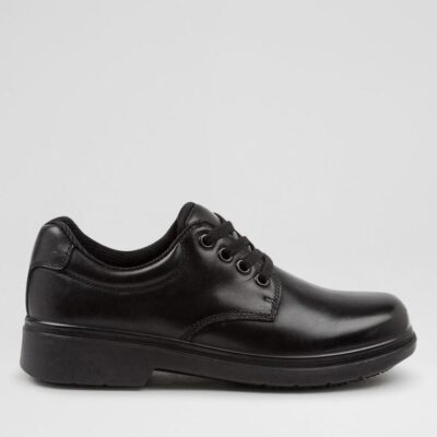 Roar Youth E Black Leather Lace Up Shoes