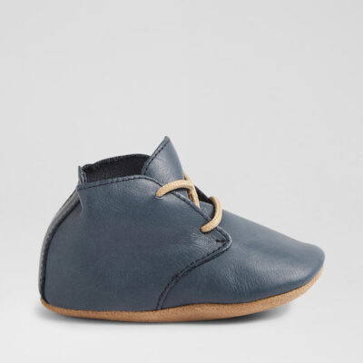 Ss Desert Lace Infant Navy Leather Ankle Boots