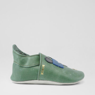 Ss Tracks Infant Olive Leather Sneakers