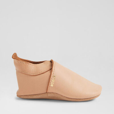 Ss Simple Infant Caramel Leather Flat Shoes