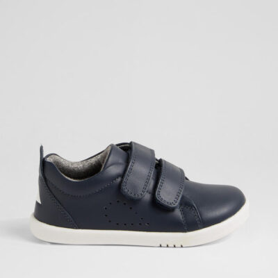 Iw Grass Court Toddler Navy Leather Flat Shoes