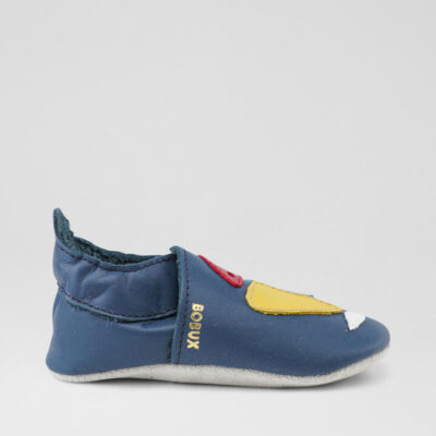Ss Yacht Infant Navy Leather Flat Shoes
