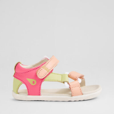 Su Vine Toddler Pink Lemonade Leather Sandals