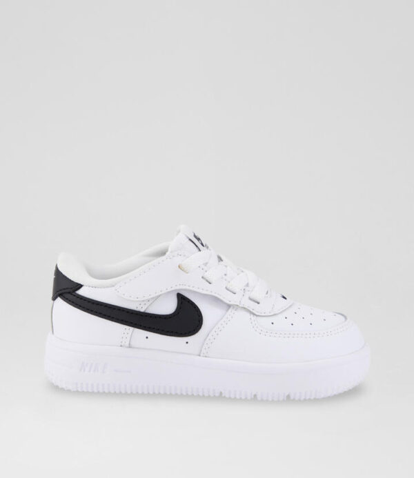 Air Force 1 Easy On Toddler White Black Leather Sneakers