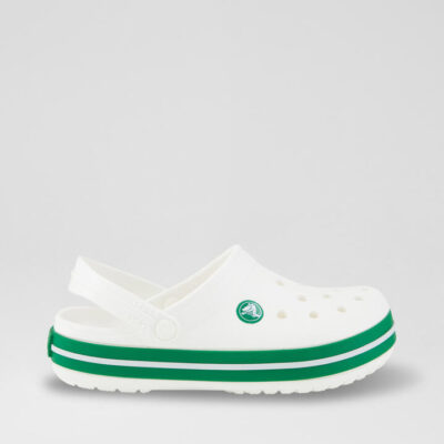 Crocband Toddler White Green Croslite Sandals