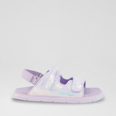 Nova Junior Purple Fabric Sandals