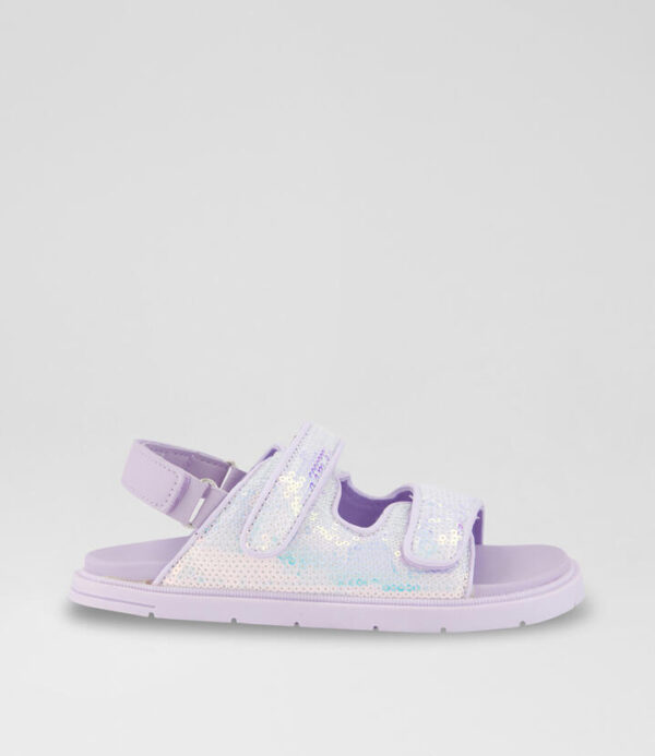 Nova Junior Purple Fabric Sandals