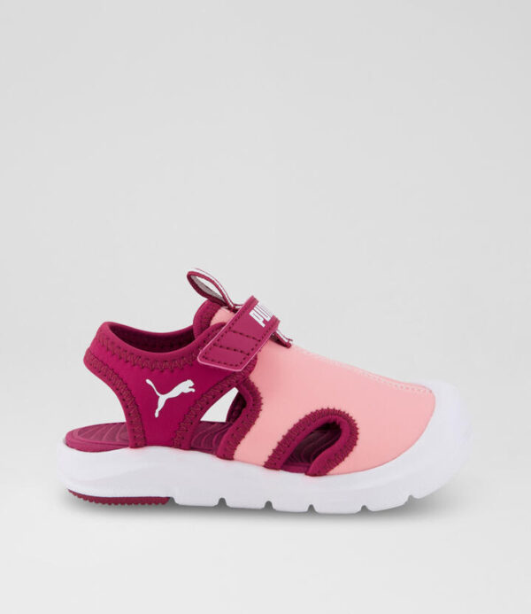 Fun Racer Toddler Pink Fabric Sandals