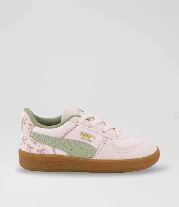 Palermo Toddler Khaki Fabric Sneakers