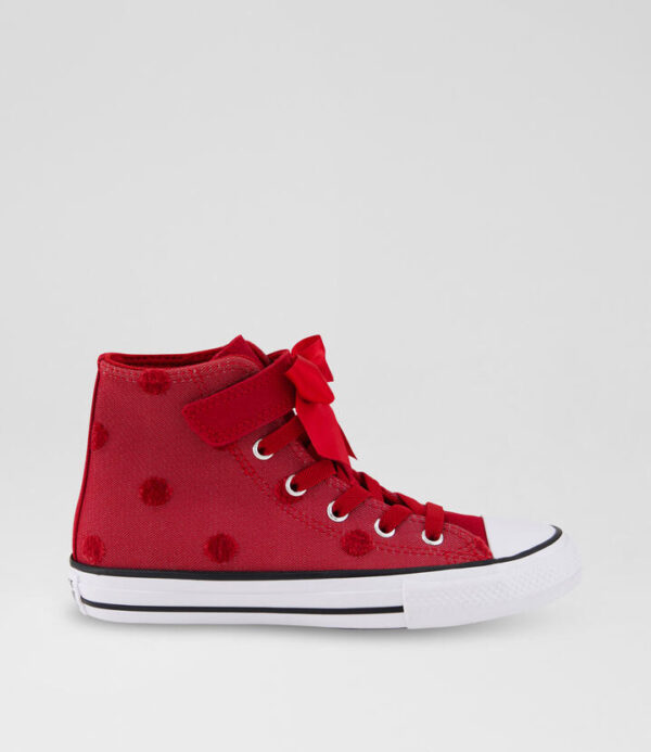 Ctas Hi Bows Junior Days Ahead Fabric Sneakers