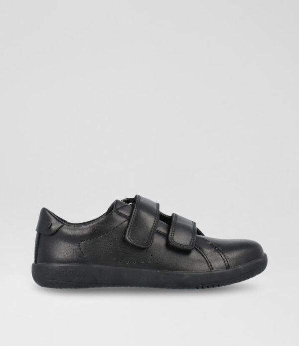 Kp Bound Black Leather Flat Shoes