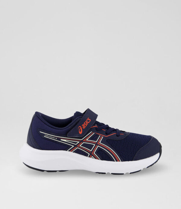 Contend 9 Junior Navy Red Mesh Sneakers