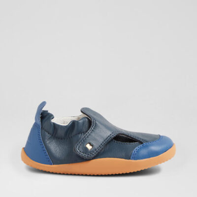 Xp Breeze Pre Navy Binjau Blue Leather Flat Shoes