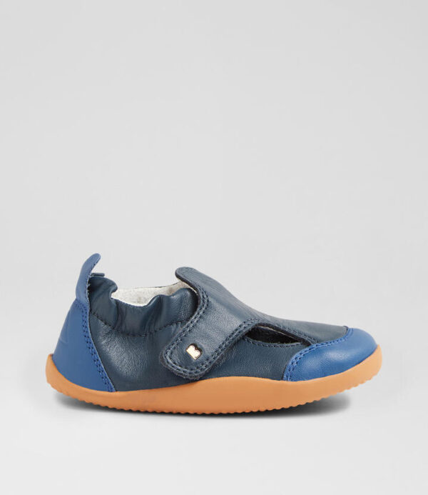Xp Breeze Pre Navy Binjau Blue Leather Flat Shoes