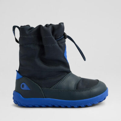 Iw Paden Waterproof Toddler Navy Leather Fabric Ankle Boots
