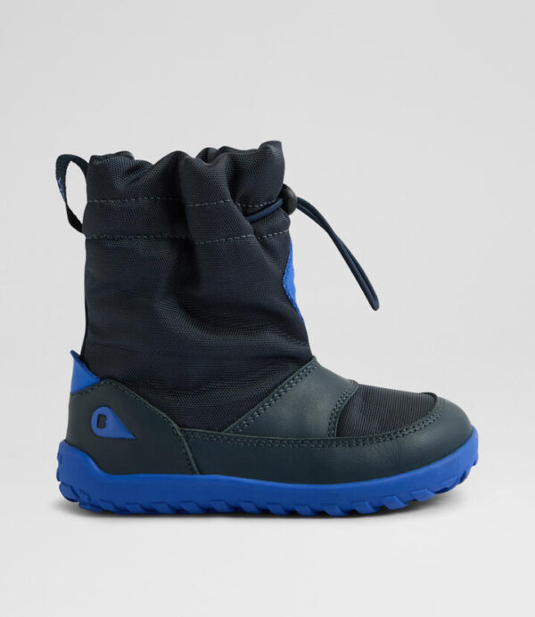 Iw Paden Waterproof Toddler Navy Leather Fabric Ankle Boots
