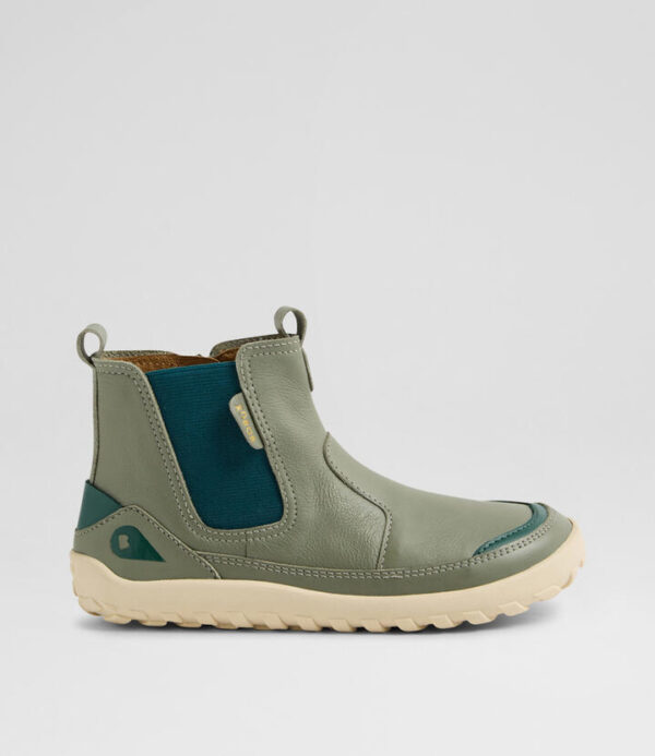 Kp Trail Junior Vetiver Leather Ankle Boots