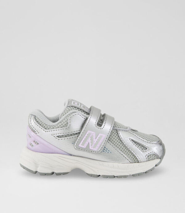 1906 Toddler Grey Lilac Fabric Sneakers