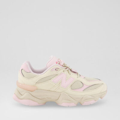 9060 Junior Tan Pink Fabric Sneakers