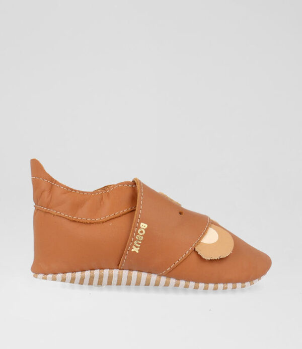Ss Koko Infant Ginger Leather Flat Shoes