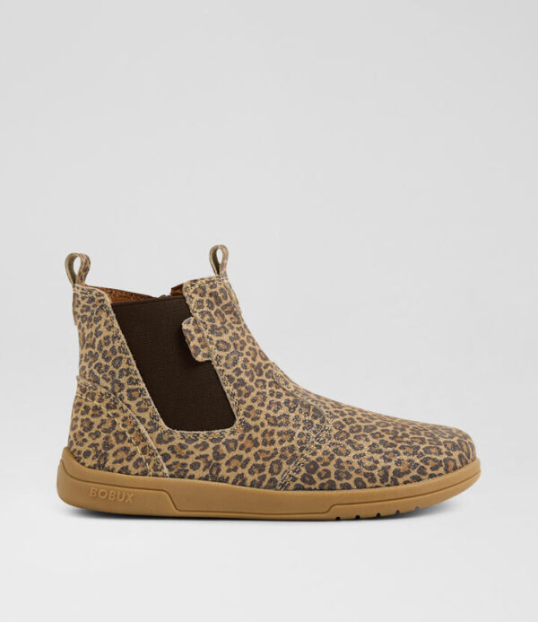 Kp Jodhpur 2 Junior Leopard Shimmer Leather Ankle Boots