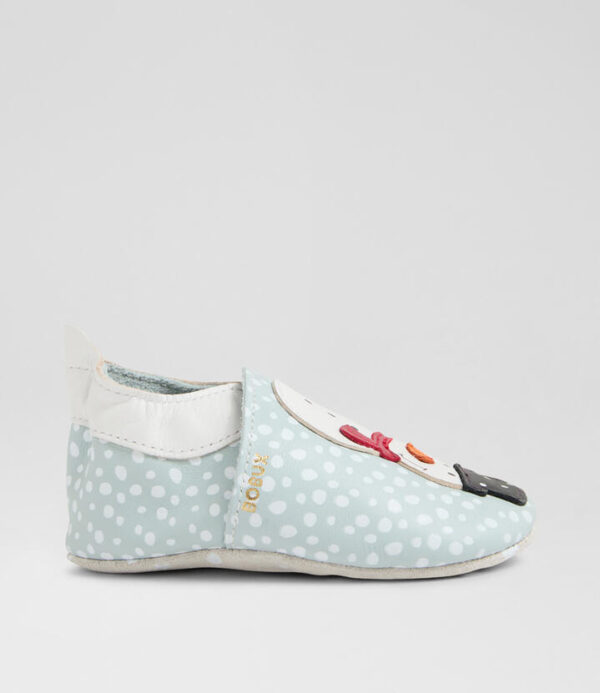 Ss Snowie Infant Skygrey Leather Flat Shoes