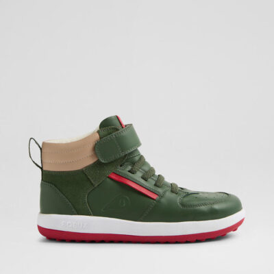 Kp Topspin Junior Bronze Green Leather Ankle Boots