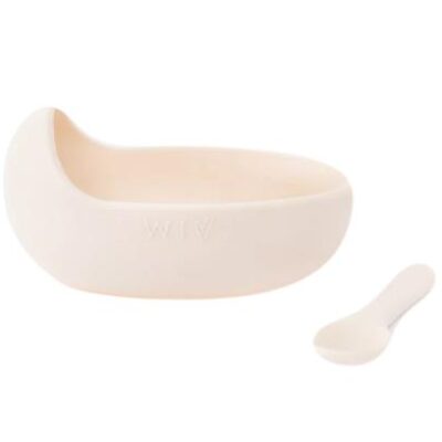 Silicone Bowl and Spoon Set Blush