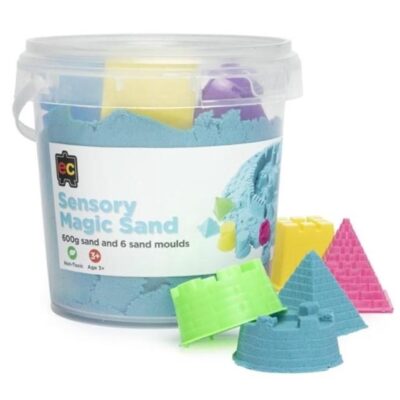 Sensory Magic Sand and Moulds 600g Blue