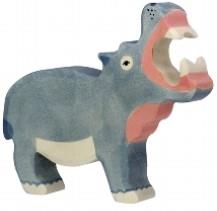 Holztiger Wooden Hippopotamus